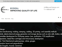 Tablet Screenshot of ecocell-design.com